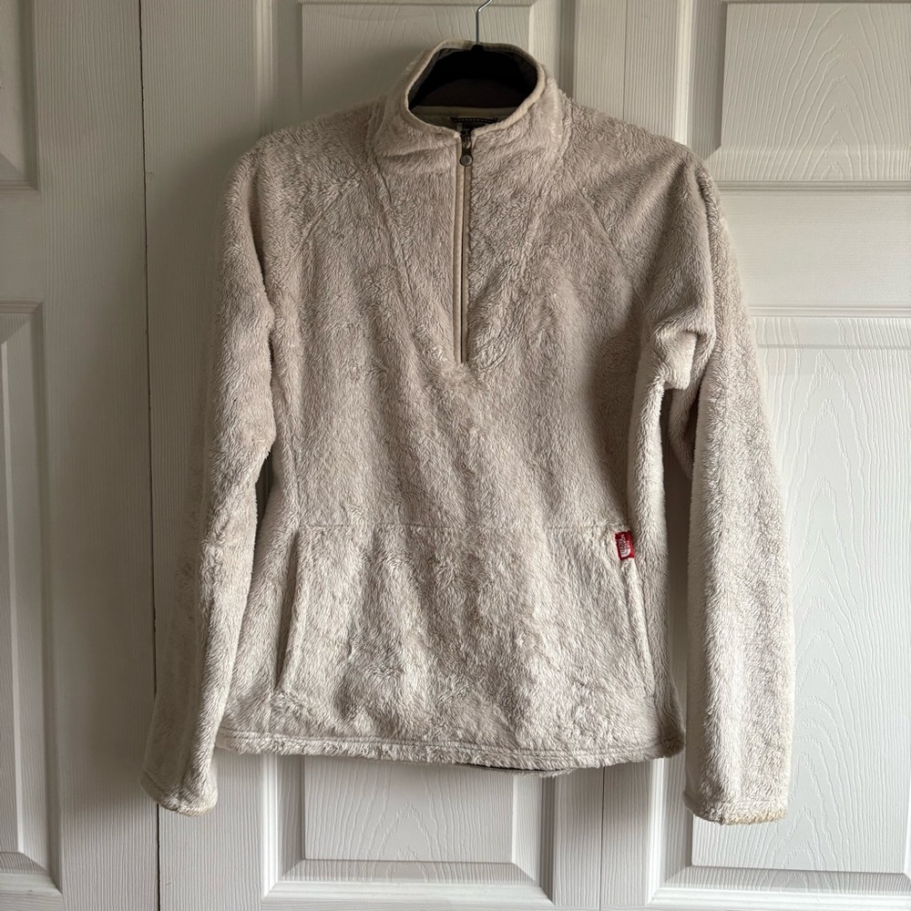 The North Face Jacket Osito‎ S Sherpa Fleece Pullover Beige Cozy Warm Sweatshirt